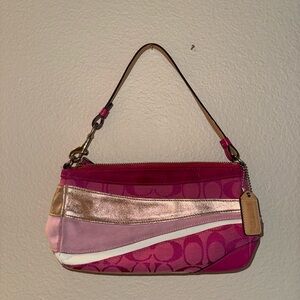 Coach Vintage Pink Patchwork Shoulder Bag